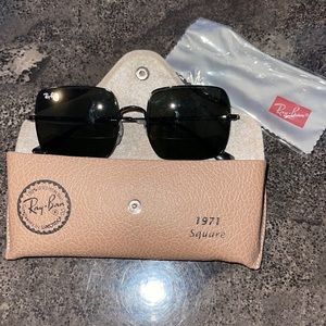Ray Ban 1971 Square Black Sunglasses